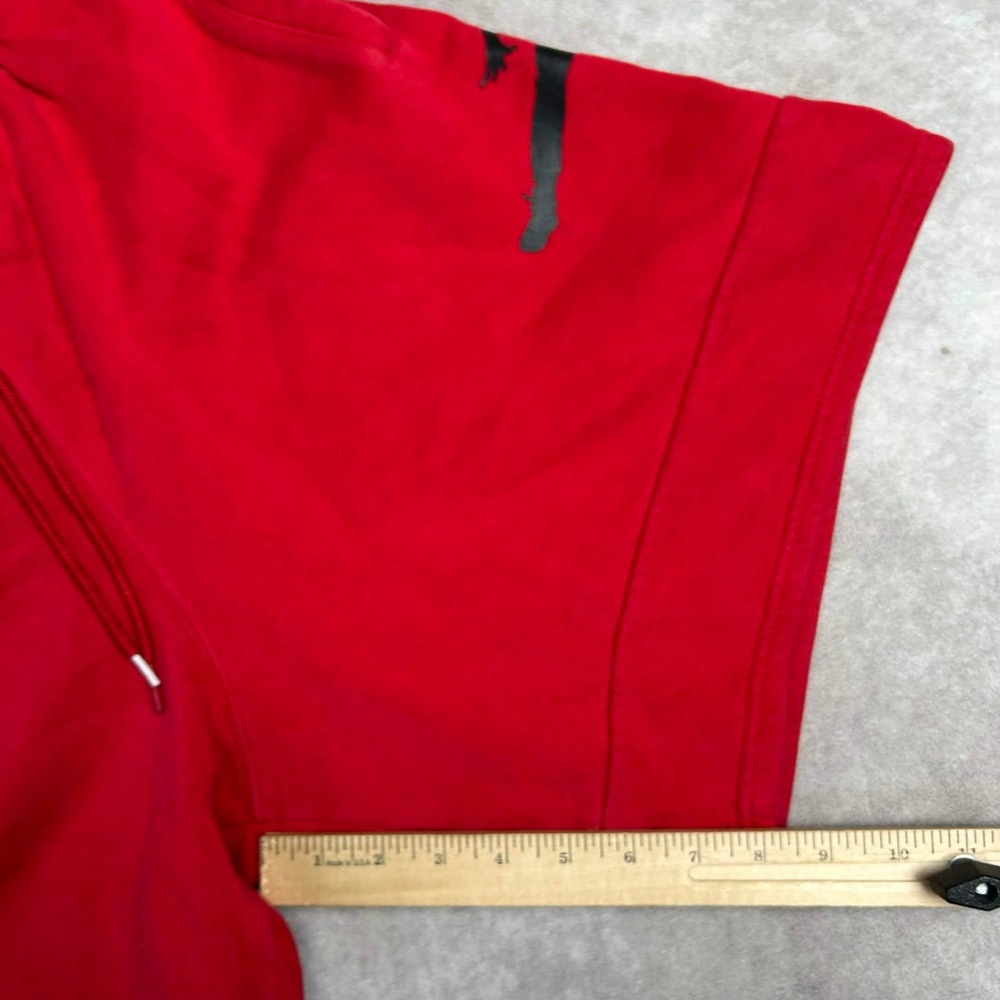 Jordan Jumpman Fleece Shorts Mens Medium Red Black Graphic CK6707-687 - Picture 5 of 9